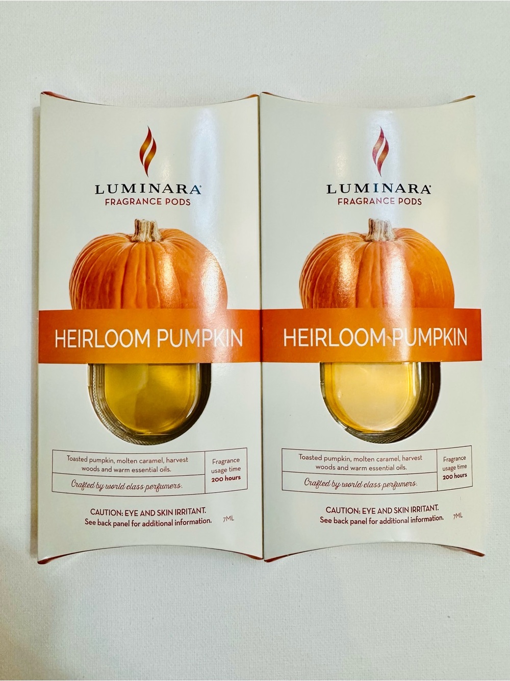 Luminara Heirloom Pumpkin Fragrance Pods Set of 2 Fall Scent Refills
